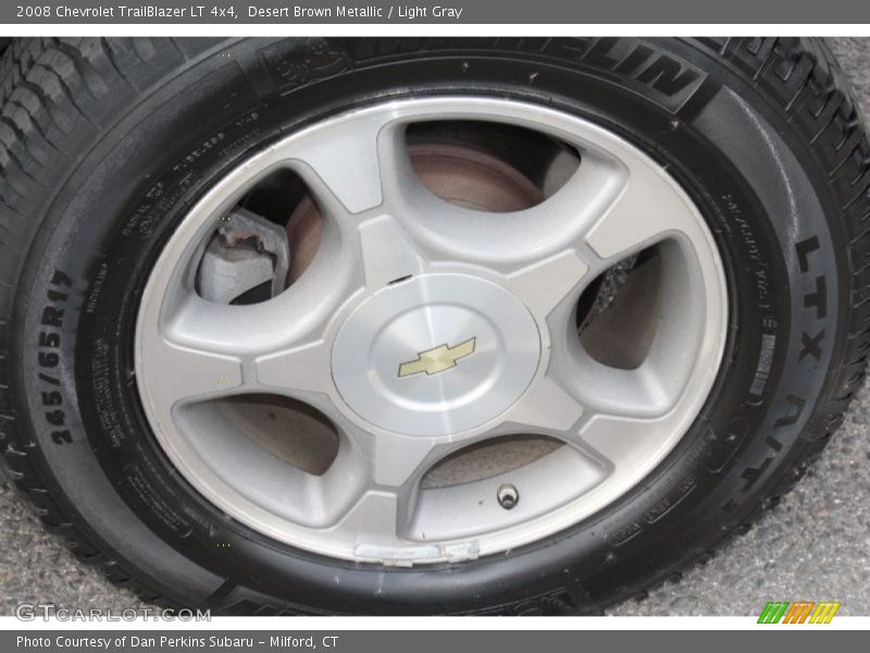 Desert Brown Metallic / Light Gray 2008 Chevrolet TrailBlazer LT 4x4