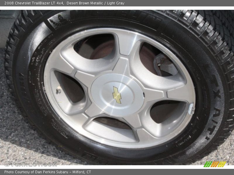 Desert Brown Metallic / Light Gray 2008 Chevrolet TrailBlazer LT 4x4