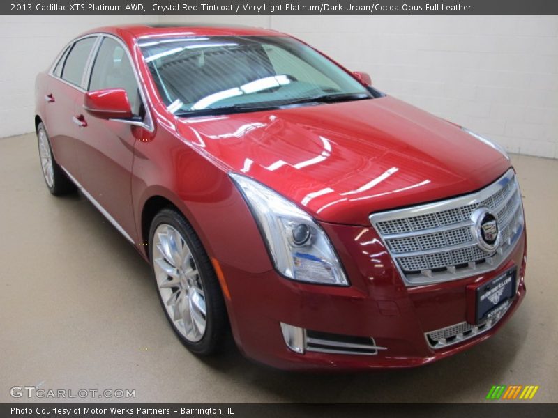 Crystal Red Tintcoat / Very Light Platinum/Dark Urban/Cocoa Opus Full Leather 2013 Cadillac XTS Platinum AWD