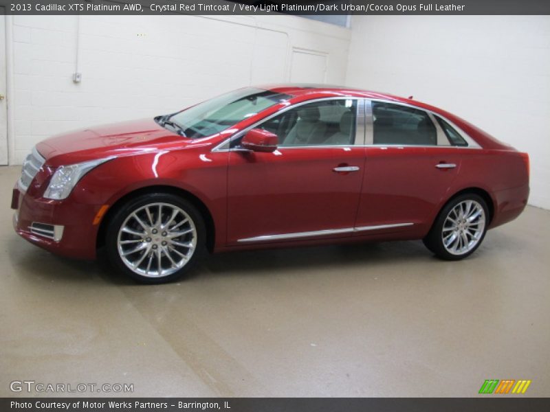 Crystal Red Tintcoat / Very Light Platinum/Dark Urban/Cocoa Opus Full Leather 2013 Cadillac XTS Platinum AWD