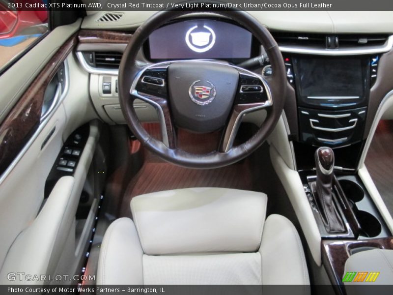 Crystal Red Tintcoat / Very Light Platinum/Dark Urban/Cocoa Opus Full Leather 2013 Cadillac XTS Platinum AWD