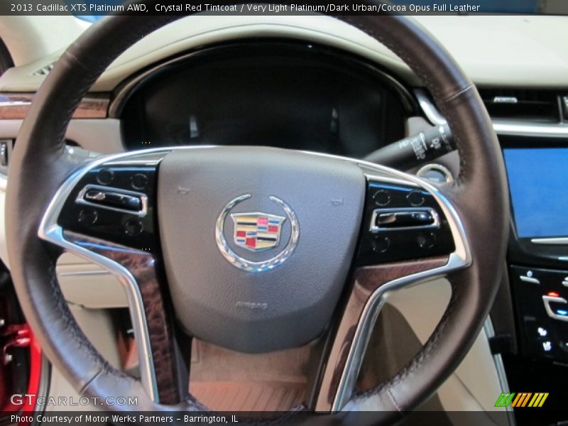 Crystal Red Tintcoat / Very Light Platinum/Dark Urban/Cocoa Opus Full Leather 2013 Cadillac XTS Platinum AWD