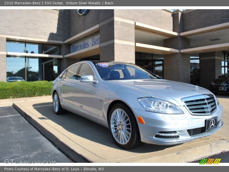 Iridium Silver Metallic / Black 2010 Mercedes-Benz S 600 Sedan
