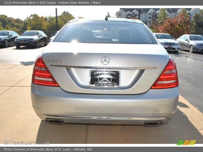 Iridium Silver Metallic / Black 2010 Mercedes-Benz S 600 Sedan