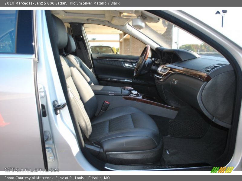 Iridium Silver Metallic / Black 2010 Mercedes-Benz S 600 Sedan