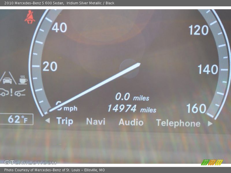 Iridium Silver Metallic / Black 2010 Mercedes-Benz S 600 Sedan