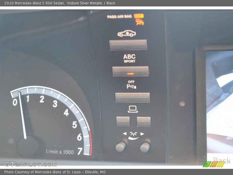 Iridium Silver Metallic / Black 2010 Mercedes-Benz S 600 Sedan