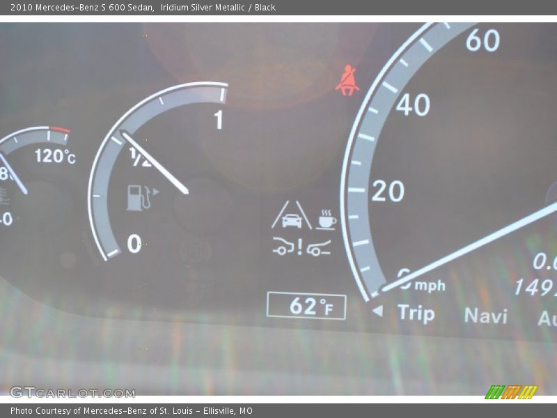 Iridium Silver Metallic / Black 2010 Mercedes-Benz S 600 Sedan