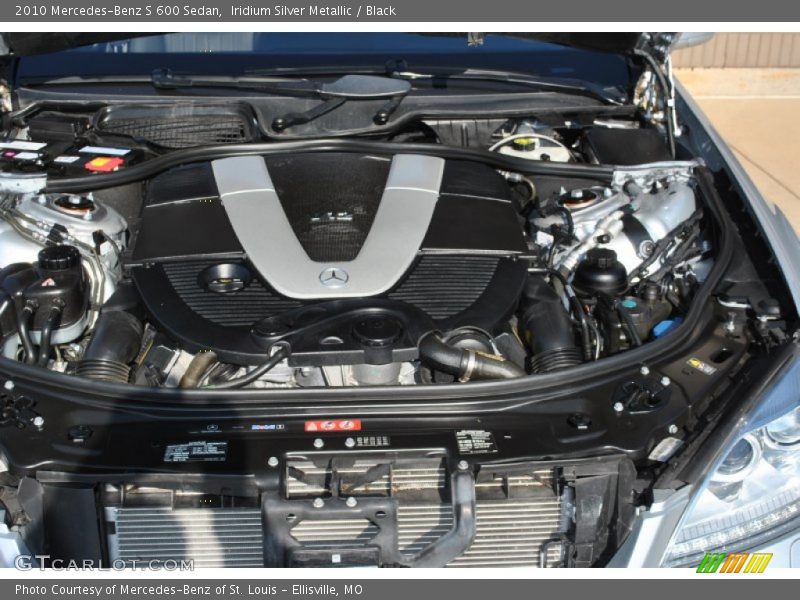  2010 S 600 Sedan Engine - 5.5 Liter Bi-turbo SOHC 36-Valve VVT V12