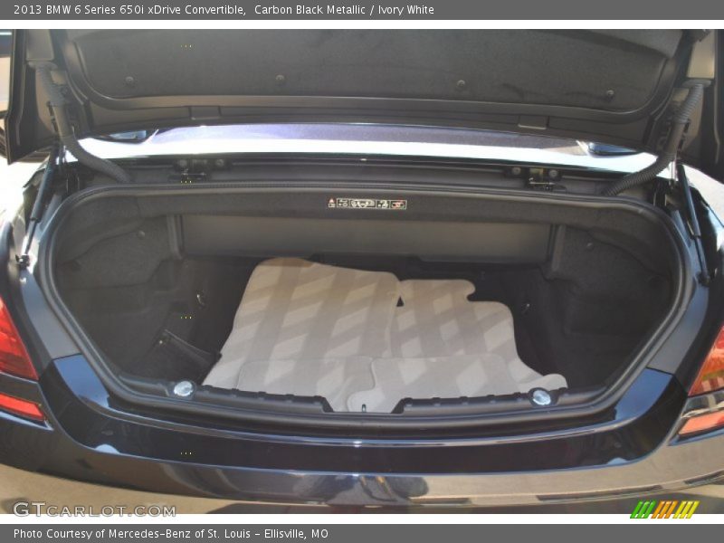  2013 6 Series 650i xDrive Convertible Trunk