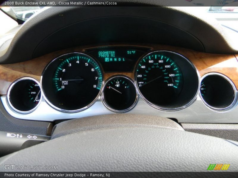 Cocoa Metallic / Cashmere/Cocoa 2008 Buick Enclave CXL AWD