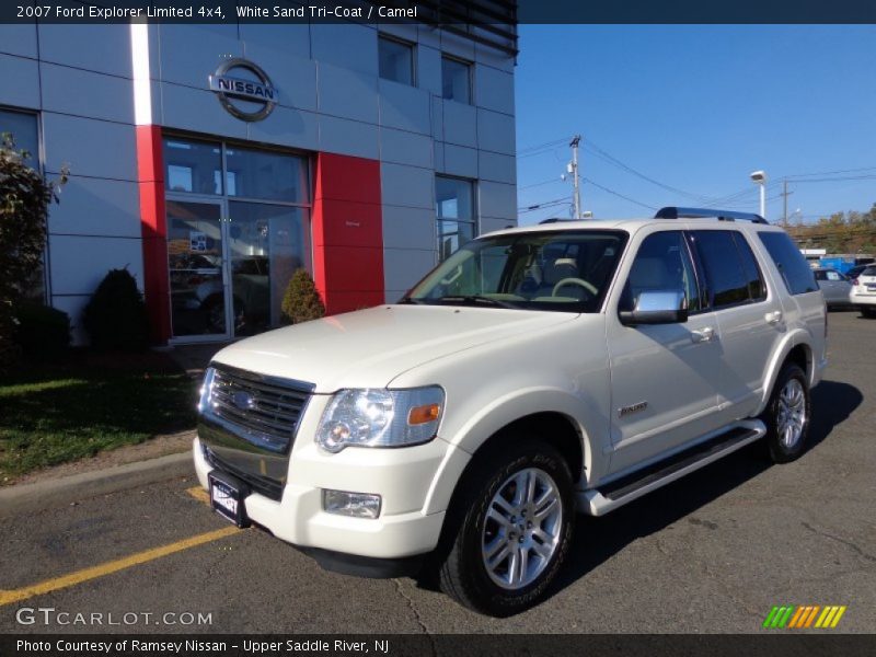 White Sand Tri-Coat / Camel 2007 Ford Explorer Limited 4x4