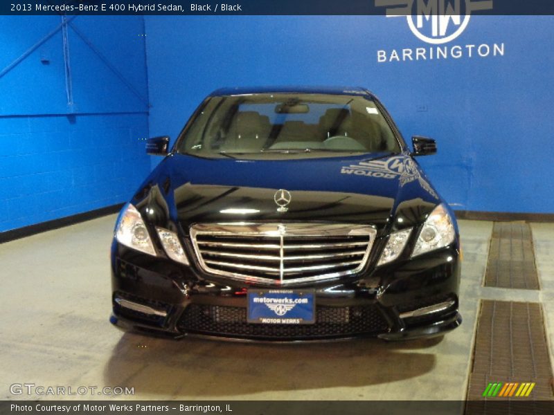 Black / Black 2013 Mercedes-Benz E 400 Hybrid Sedan