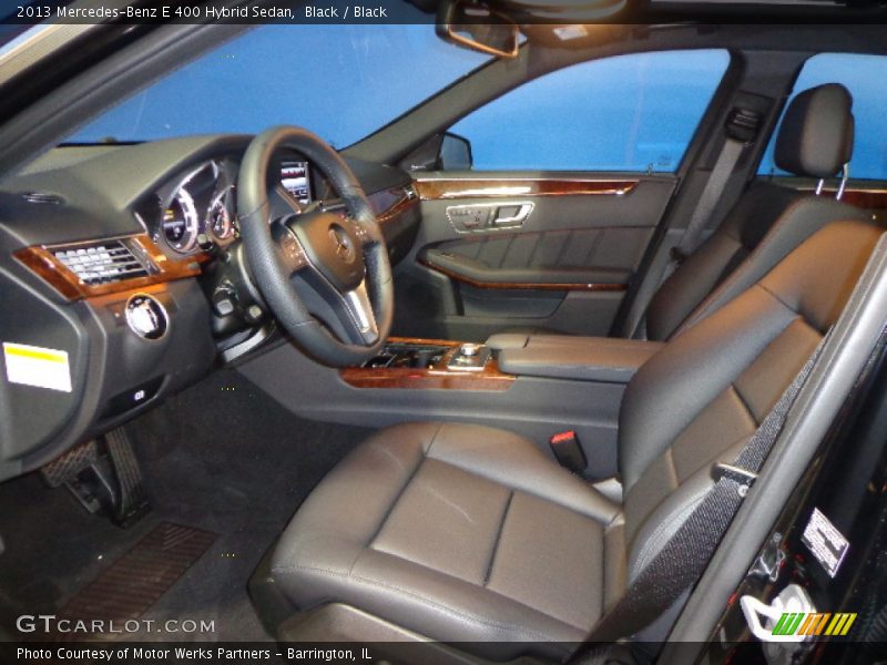 Black / Black 2013 Mercedes-Benz E 400 Hybrid Sedan