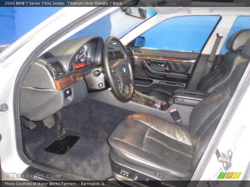 Titanium Silver Metallic / Black 2000 BMW 7 Series 740iL Sedan