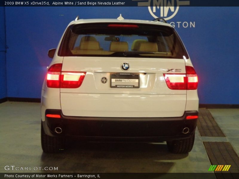 Alpine White / Sand Beige Nevada Leather 2009 BMW X5 xDrive35d