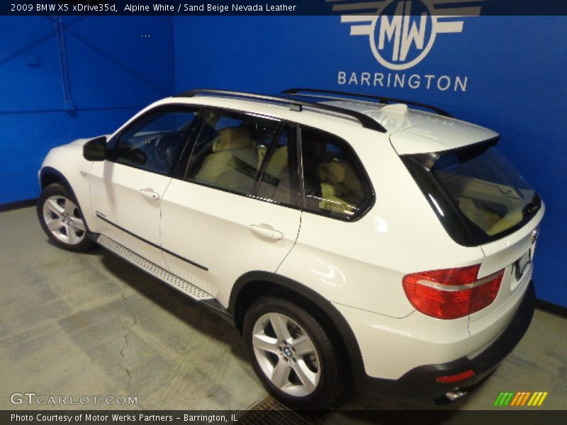 Alpine White / Sand Beige Nevada Leather 2009 BMW X5 xDrive35d