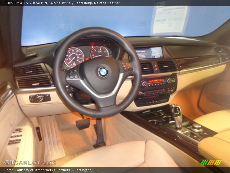 Alpine White / Sand Beige Nevada Leather 2009 BMW X5 xDrive35d
