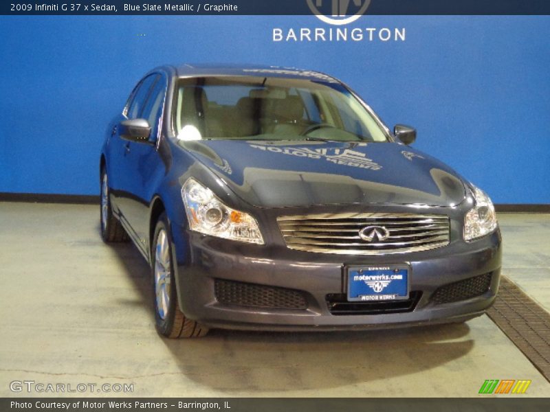 Blue Slate Metallic / Graphite 2009 Infiniti G 37 x Sedan
