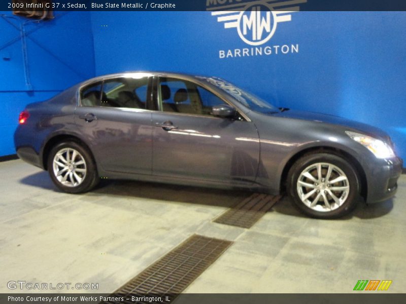 Blue Slate Metallic / Graphite 2009 Infiniti G 37 x Sedan