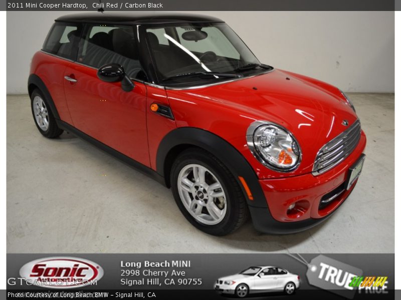 Chili Red / Carbon Black 2011 Mini Cooper Hardtop