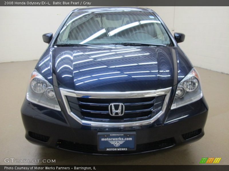 Baltic Blue Pearl / Gray 2008 Honda Odyssey EX-L