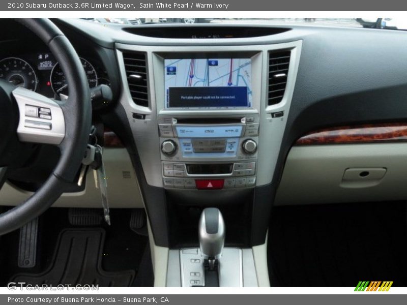 Satin White Pearl / Warm Ivory 2010 Subaru Outback 3.6R Limited Wagon
