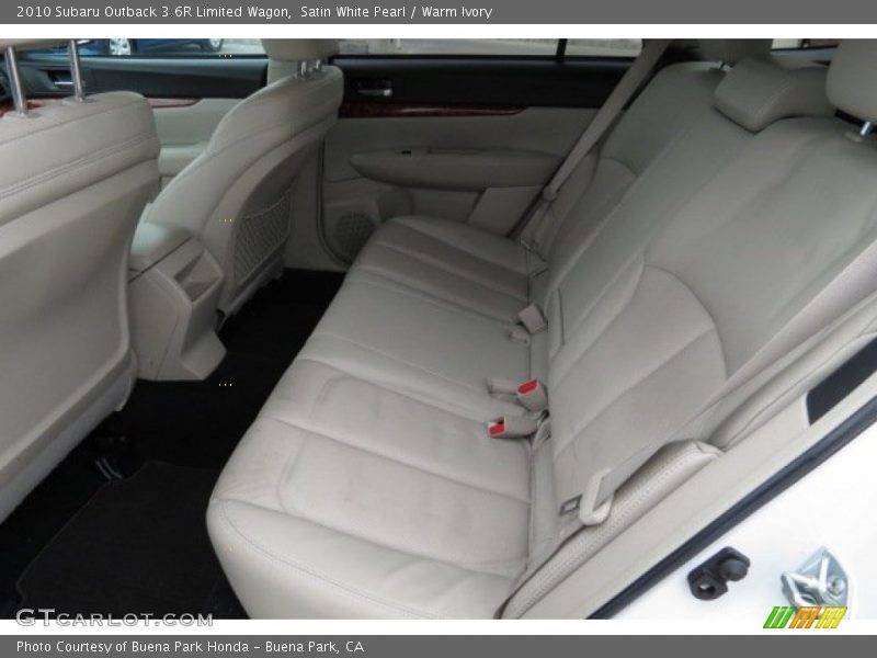 Satin White Pearl / Warm Ivory 2010 Subaru Outback 3.6R Limited Wagon