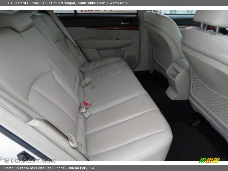 Satin White Pearl / Warm Ivory 2010 Subaru Outback 3.6R Limited Wagon