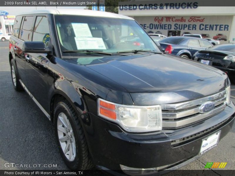 Black / Medium Light Stone 2009 Ford Flex SEL AWD