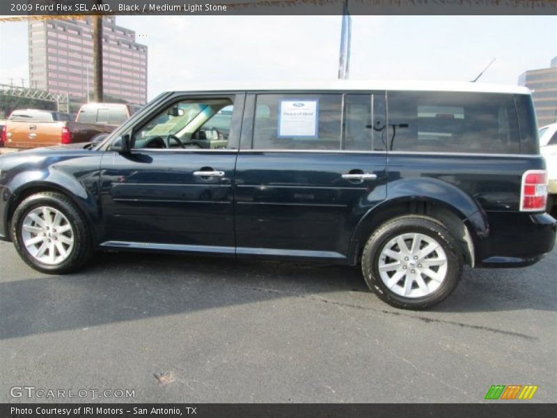 Black / Medium Light Stone 2009 Ford Flex SEL AWD