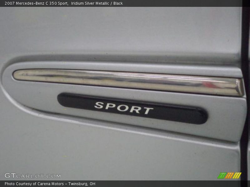 Iridium Silver Metallic / Black 2007 Mercedes-Benz C 350 Sport