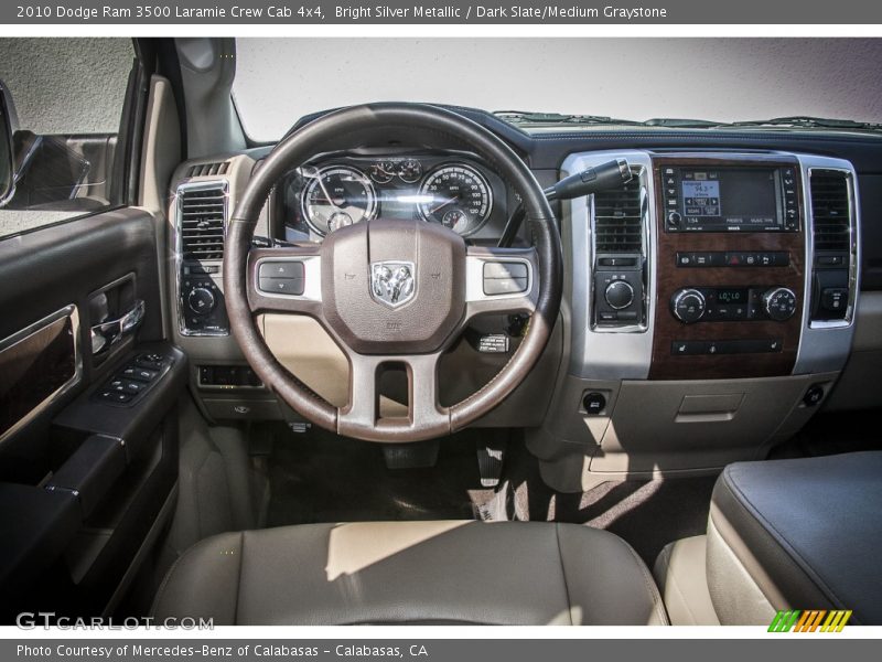 Bright Silver Metallic / Dark Slate/Medium Graystone 2010 Dodge Ram 3500 Laramie Crew Cab 4x4