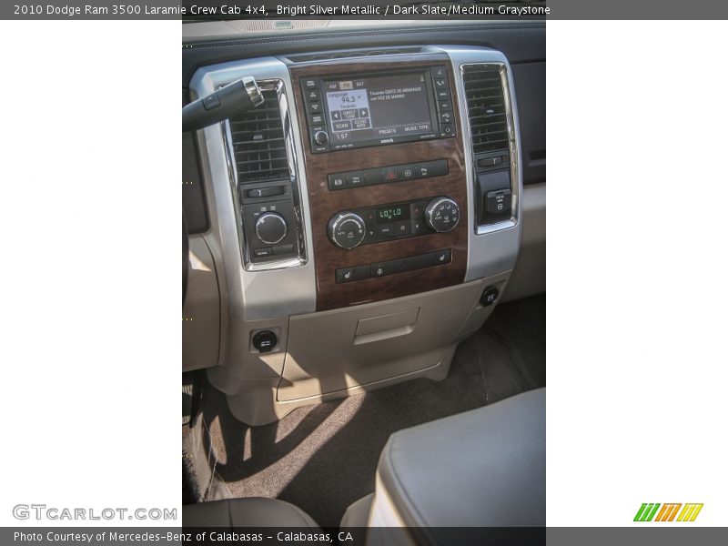 Bright Silver Metallic / Dark Slate/Medium Graystone 2010 Dodge Ram 3500 Laramie Crew Cab 4x4