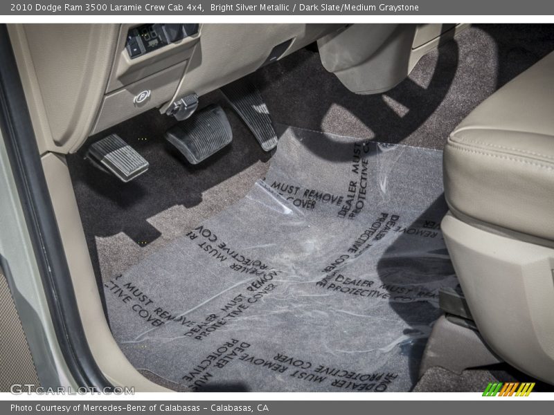 Bright Silver Metallic / Dark Slate/Medium Graystone 2010 Dodge Ram 3500 Laramie Crew Cab 4x4