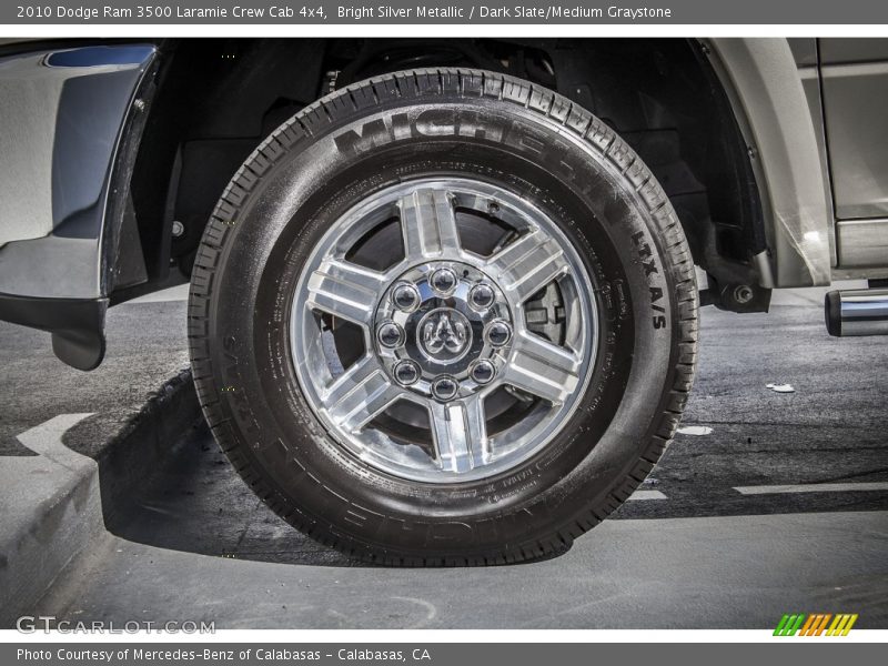 Bright Silver Metallic / Dark Slate/Medium Graystone 2010 Dodge Ram 3500 Laramie Crew Cab 4x4