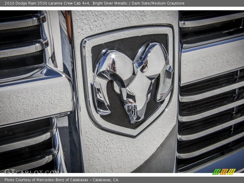 Bright Silver Metallic / Dark Slate/Medium Graystone 2010 Dodge Ram 3500 Laramie Crew Cab 4x4