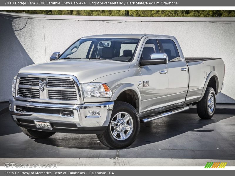 Bright Silver Metallic / Dark Slate/Medium Graystone 2010 Dodge Ram 3500 Laramie Crew Cab 4x4
