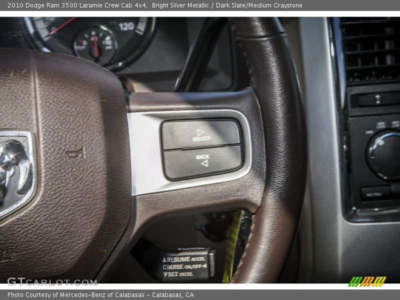 Bright Silver Metallic / Dark Slate/Medium Graystone 2010 Dodge Ram 3500 Laramie Crew Cab 4x4