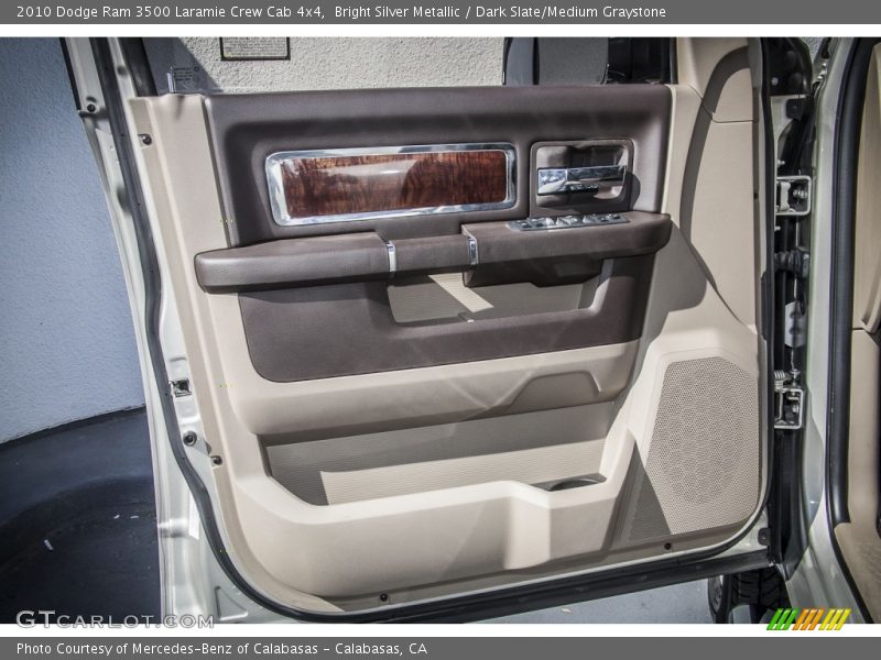 Bright Silver Metallic / Dark Slate/Medium Graystone 2010 Dodge Ram 3500 Laramie Crew Cab 4x4