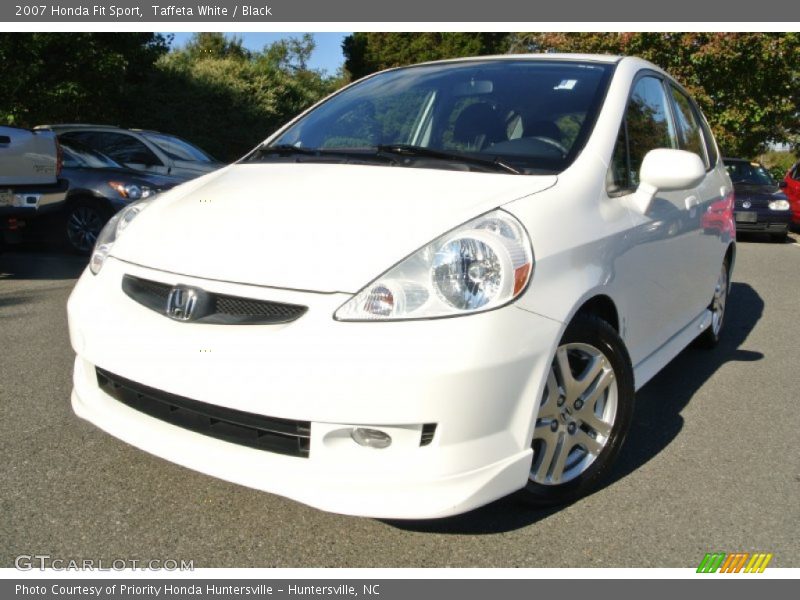 Taffeta White / Black 2007 Honda Fit Sport