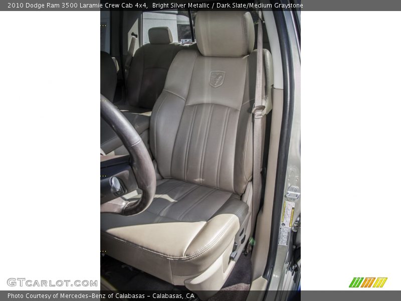 Bright Silver Metallic / Dark Slate/Medium Graystone 2010 Dodge Ram 3500 Laramie Crew Cab 4x4