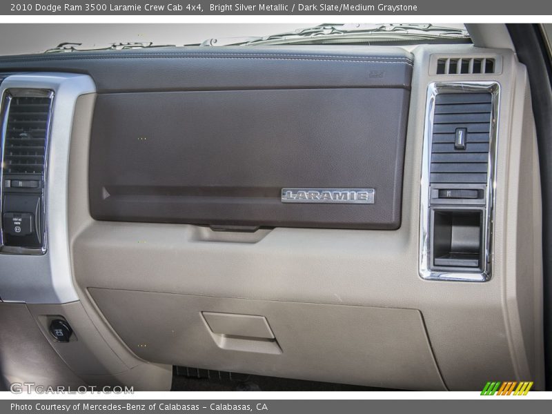 Bright Silver Metallic / Dark Slate/Medium Graystone 2010 Dodge Ram 3500 Laramie Crew Cab 4x4