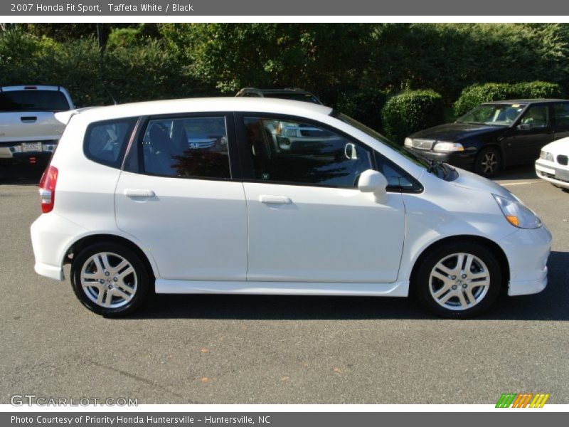 Taffeta White / Black 2007 Honda Fit Sport
