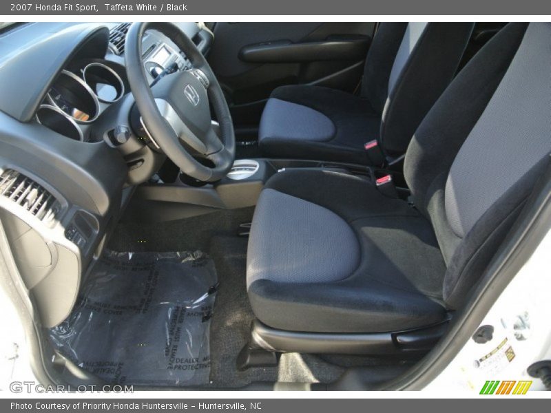 Taffeta White / Black 2007 Honda Fit Sport