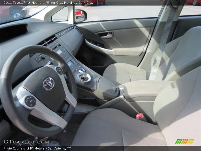 Winter Gray Metallic / Dark Gray 2011 Toyota Prius Hybrid I