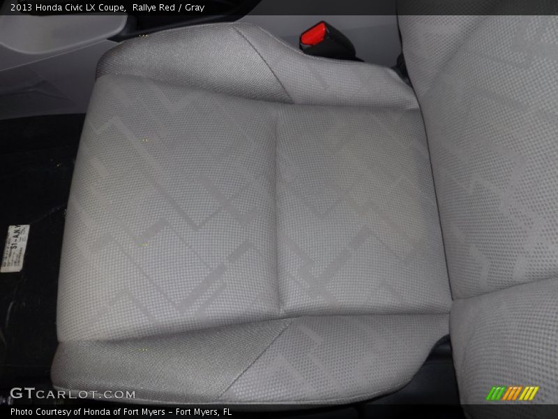 Rallye Red / Gray 2013 Honda Civic LX Coupe