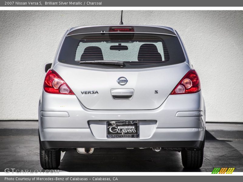 Brilliant Silver Metallic / Charcoal 2007 Nissan Versa S