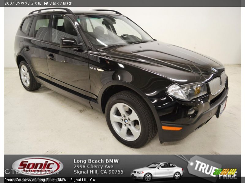 Jet Black / Black 2007 BMW X3 3.0si