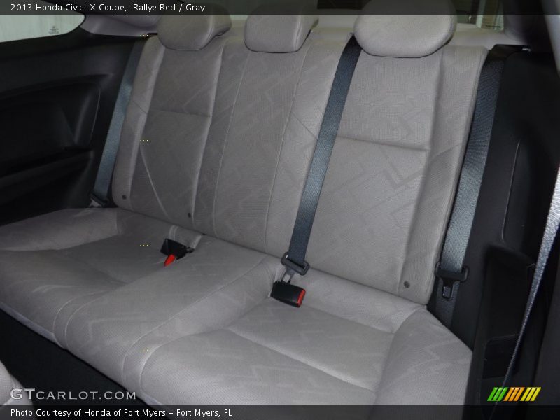Rallye Red / Gray 2013 Honda Civic LX Coupe
